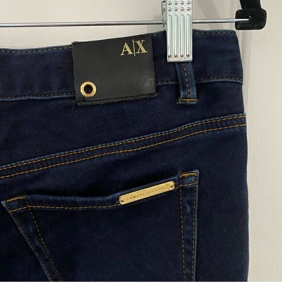 Armani Exchange Blue Low Rise Stretch Skinny Jeans Women's Size 8 - Picture 9 of 10